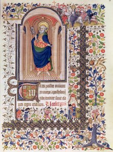 Ms Lat 156b Fol.167 São Pedro, das Horas de Marguerite dOrleans, c.1426 de French School