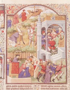 Ms Lat 17294 Fol.515v Cenas da Vida de São Tiago o Grande (d.44) do Breviário do Duque de Bedford, c.1424-35 de French School