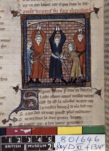 Ms Roy 20 D XI fol.134v Vivian e outros fazem juramento, de 