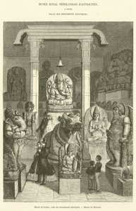 Museu Leiden, Sala dos Monumentos Asiáticos (gravura) de French School