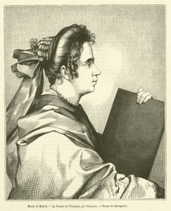 Museu de Madrid, Mulher de Velasquez (gravura) de French School