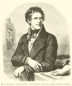Musee de Montpellier, Retrato de Canova (gravura) de French School