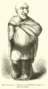 Musee du Louvre, Maccus, ou a antiga Polichinelle (gravura) de French School