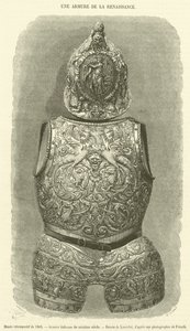 Museu Retrospectivo de 1865, armadura italiana do século XVI (gravura) de French School