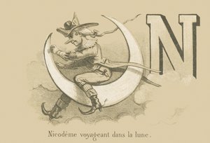 N: Nicodeme viajando na lua de French School
