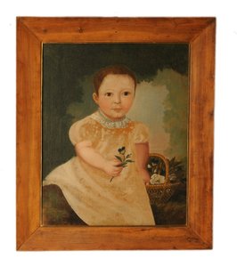 Retrato ingênuo de um menino de French School