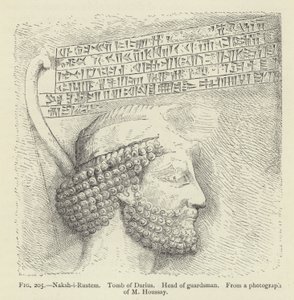 Naksh-i-Rustem, tumba de Dario, chefe da guarda de French School