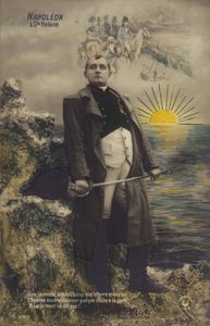 Napoleão Bonaparte (litografia a cores) de French School