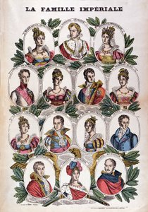 Napoleão Bonaparte e sua família de French School