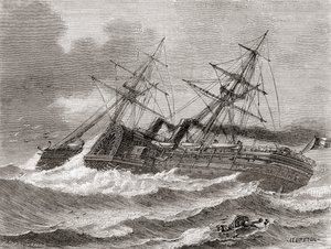 Napoleão III, de The Wonders of Science, pub.1870. de French School