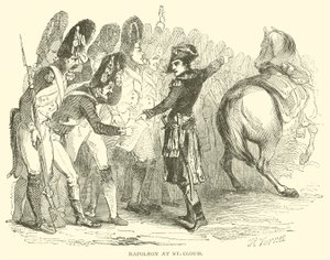 Napoleão em St Cloud (gravura) de French School