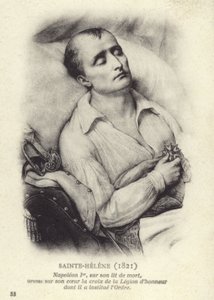 Napoleão em seu leito de morte de French School