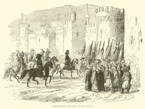 Entrada de Napoleão no Cairo (gravura) de French School