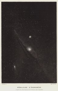 Nebulosa de Andrómeda (Litho) de French School