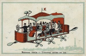 Século novo - teleférico no verão de French School