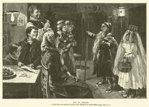 Noel En Lorraine (gravura) de French School