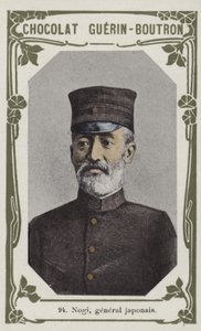 Nogi, general japonês (foto colorida) de French School