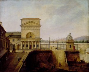 Barreira da Normandia, perto da ponte de Iena, antes de 1860 de French School