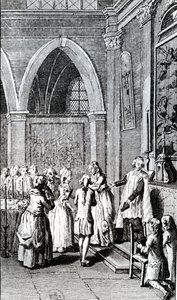 Obediência, ilustração da vida de meu pai por Restif de la Bretonne de French School