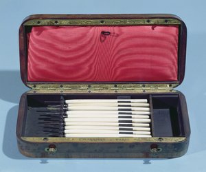 Caixa de instrumentos oculistas, feita por Charriere de Paris de French School