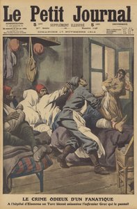 Crime odioso de um fanático (cor litho) de French School