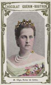 Olga, rainha da Grécia (foto colorida) de French School