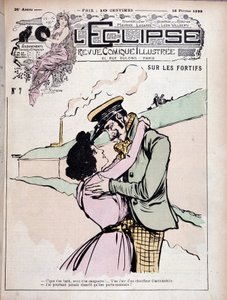 Sobre as fortificações: bad boy (bandido) e sua namorada - couv. "O Eclipse" de 16/02/1899. de French School