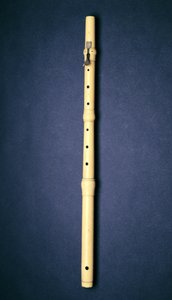 Flauta de um toque, feita por Naust, Paris, c.1725 de French School