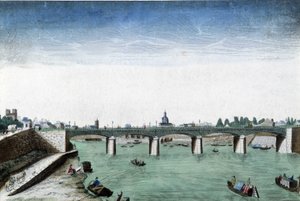 Vista ótica de Paris, a Pont d