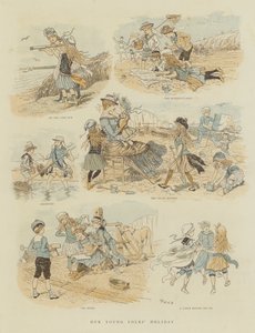 As férias dos nossos jovens (cromolitografia) de French School