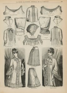 Página de La Mode Illustree, 1885 de French School