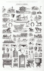 Página de Vignettes Typographiques (gravura) de French School