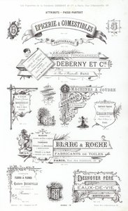 Página de Vignettes Typographiques (gravura) de French School
