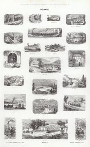 Página de Vignettes Typographiques (gravura) de French School
