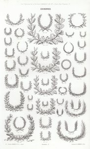 Página de Vignettes Typographiques (gravura) de French School