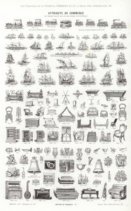 Página de Vignettes Typographiques (gravura) de French School