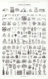 Página de Vignettes Typographiques (gravura) de French School