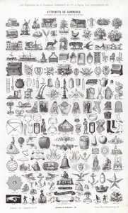 Página de Vignettes Typographiques (gravura) de French School
