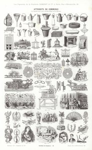 Página de Vignettes Typographiques (gravura) de French School