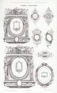 Página de Vignettes Typographiques (gravura) de French School