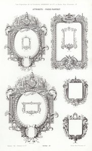 Página de Vignettes Typographiques (gravura) de French School