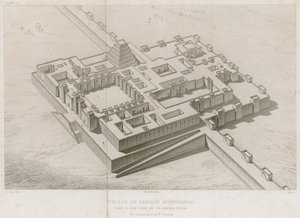 Palácio de Sargão Khorsabad de French School