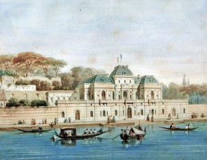 Palácio do Embaixador da França em Constantinopla (cor litho) de French School