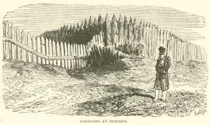 Palisades em Dresden (gravura) de French School