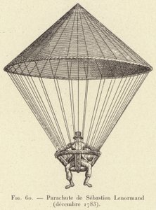 Parachute de Sebastien Lenormand (Decembre 1783) (gravação) de French School