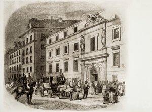 Conservatório de Paris na década de 1830 (gravura) de French School
