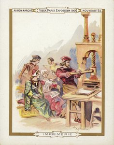 Exposição de Paris 1900, a impressora de French School