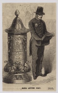 Carta de Paris, 1855 de French School