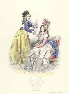 Modas de Paris, reinado de Luís XIV de French School
