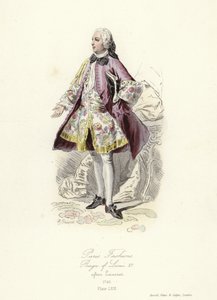 Modas de Paris, reinado de Luís XV de French School